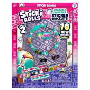 TF Sticki Rolls Sticki Bands 70 New Stickers Inside Series 2 Green