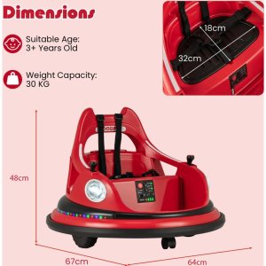 E-Motorad Formula Fun Dash Car Ride-On Red