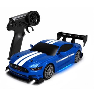 L.O.T Ghost RC Drifting Car Blue 2.4 GHZ | 4WD | LED Lights | 124 Scale | 20 KMPH | Dual Speed Mode