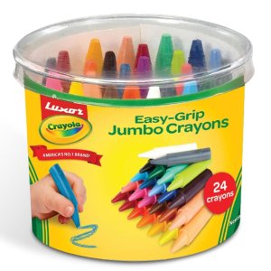 Crayola Luxor Easy Grip Jumbo Wax Crayons