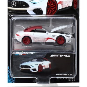 Majorette Mercedes AMG SL63 Deluxe Die Cast Toy Car White & Red