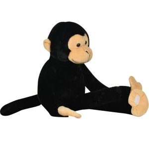 Mirada 52cm Hanging Monkey Soft Toy Black