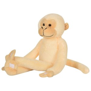 Mirada 52cm Hanging Monkey Soft Toy Butter Yellow