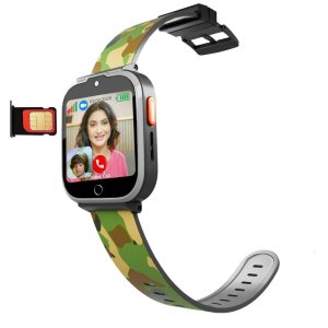 Spiky Cyclops 4g Waterproof Kids Smartwatch - Print Black