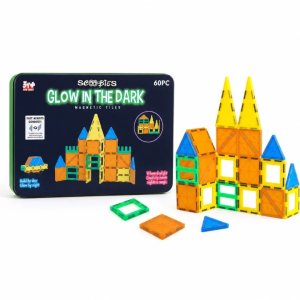 Scoobies Glow in the Dark Magnetic Tiles Building Set 60 PCS