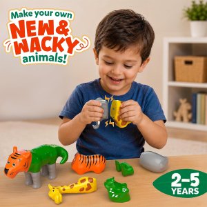 Skillmatics Snap N' Swap Magnetic Animal Toy