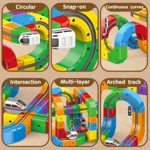 TF DIY Cube Track Toys 123 Pieces