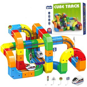 TF DIY Cube Track Toys 123 Pieces