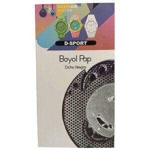 Boyol Pop D-Sport Fashion Watch Ocho Negro