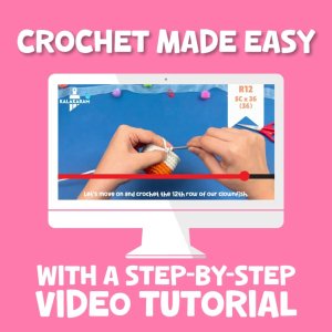 Kalakaram Let's Crochet Cuddly Critters Clownfish Kit