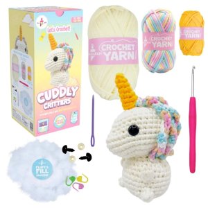 Kalakaram Let's Crochet Cuddly Critters Unicorn Kit