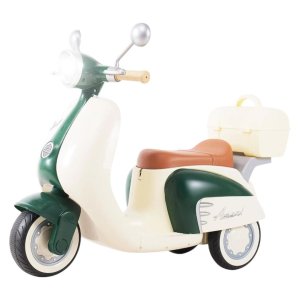 Little Rides Kids Classic Scooter Green Rechargeable Battery Operated Ride On