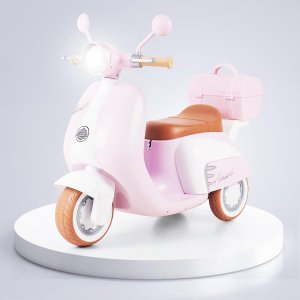 Little Rides Kids Classic Scooter Pink Rechargeable Battery Operated Ride On