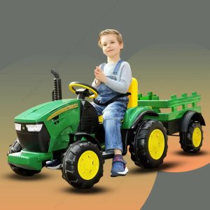 Little Rides Ride on Tractor Green