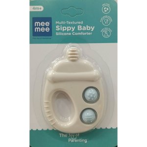 Mee Mee Sippy Silicone Baby Teether White