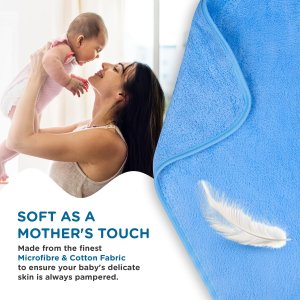 Mee Mee Soft Absorbent Baby Towel Blue
