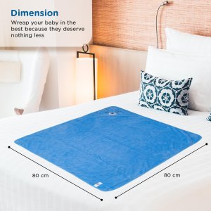 Mee Mee Soft Absorbent Baby Towel Blue