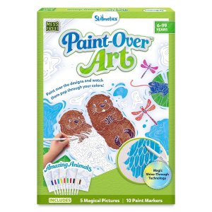 Skillmatics Paint-Over Art Amazing Animals